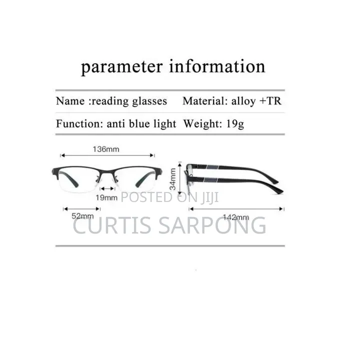 Super Light Portable Business Reading Glasses for Men