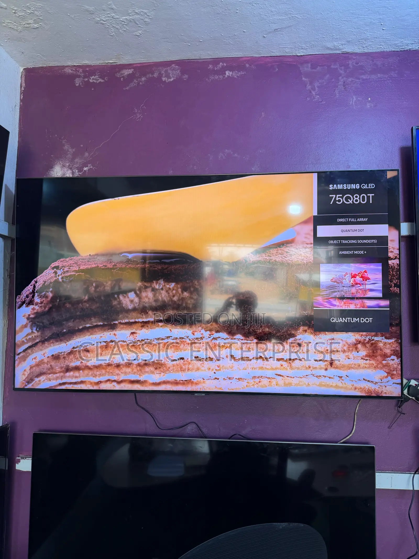 Samsung Qled 75 Inches Q80t Digital Satelite Uhd Premium TV