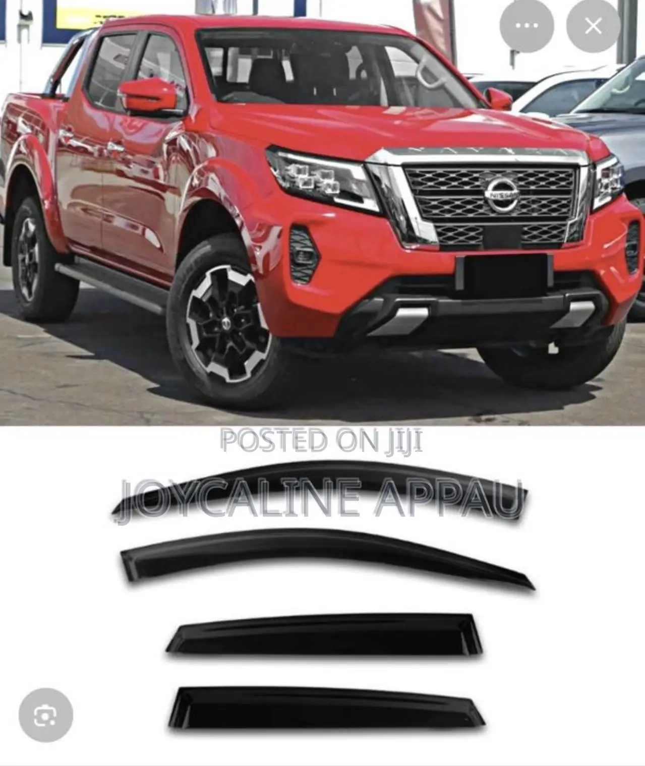 Navara/Frontier Original 2016 To 2022 Window Shade Visor /Rain Guard