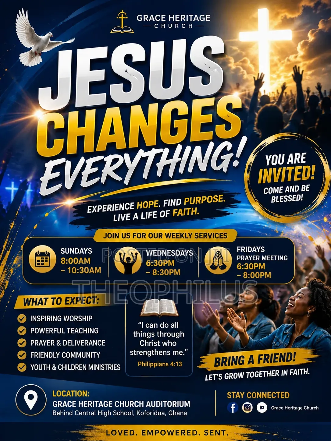 Church Service Poster