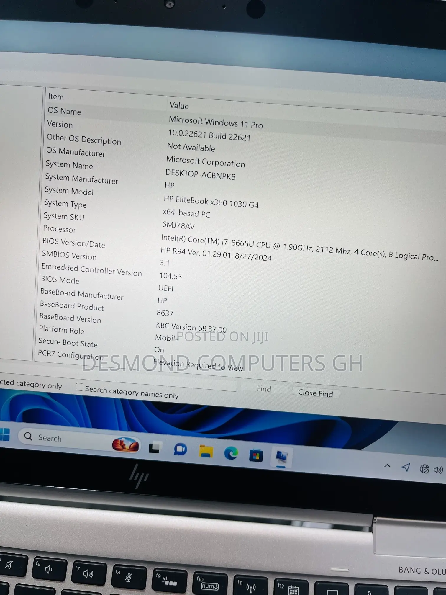 Laptop HP EliteBook x360 1030 G4 16GB Intel Core i7 SSD 512GB