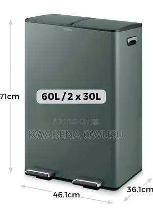 Tower 60litre Recycling Pedal Bin