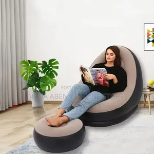 Inflatable Air Sofa Chair With Foot Rest