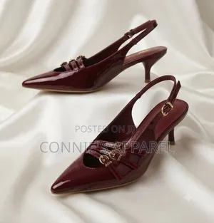 Kitten Slingback Heeled Sandals