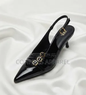 Kitten Slingback Heeled Sandals