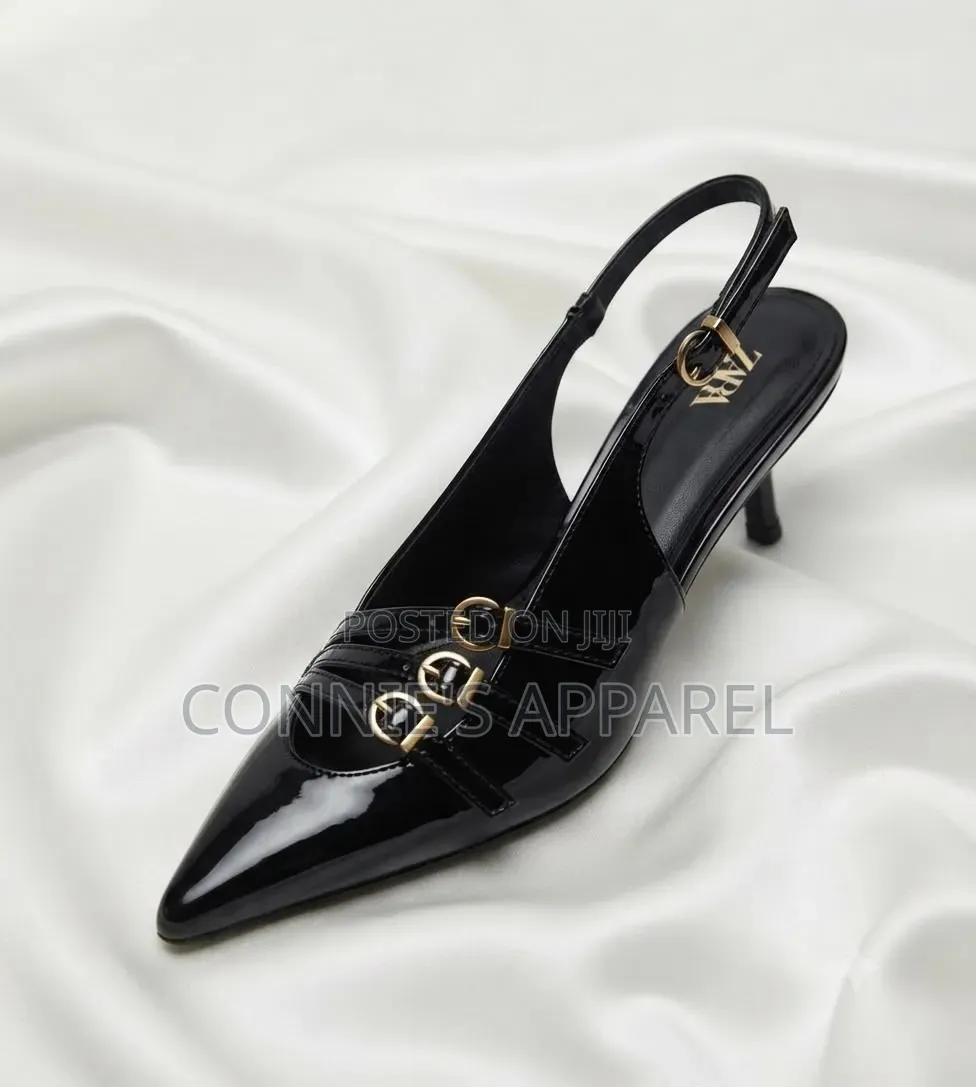 Kitten Slingback Heeled Sandals
