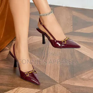 Kitten Slingback Heeled Sandals