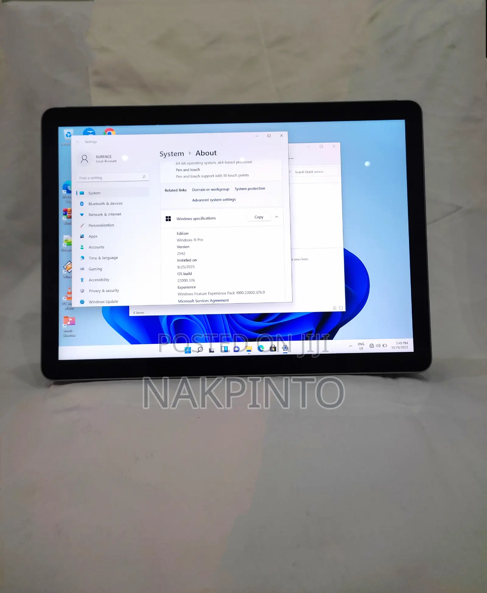 Microsoft Surface Go 2 128 GB Silver
