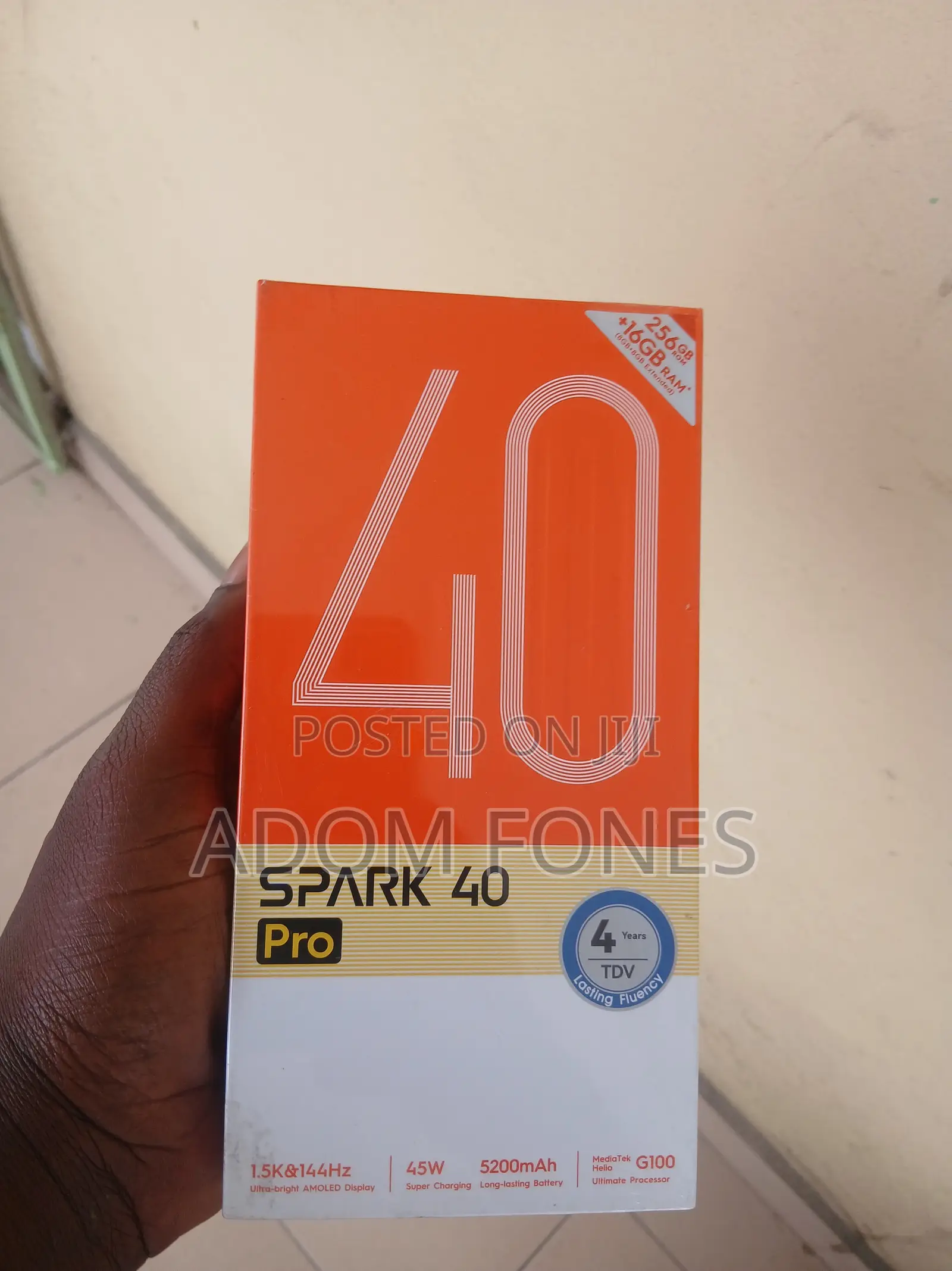 New Tecno Spark 40 Pro 256 GB Blue