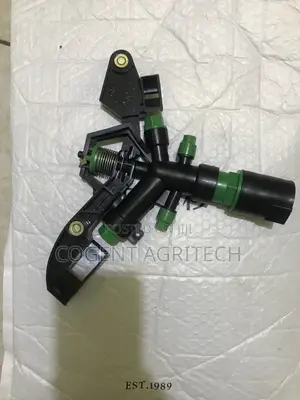 Sprinkler With Pole, Hose Connector and Pole Brackets