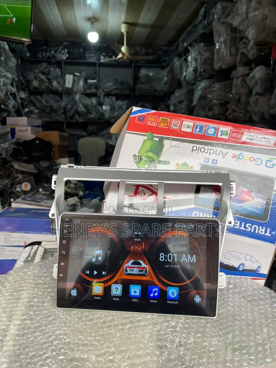 Toyota Yaris 2008-2010 Android Screen With Frame