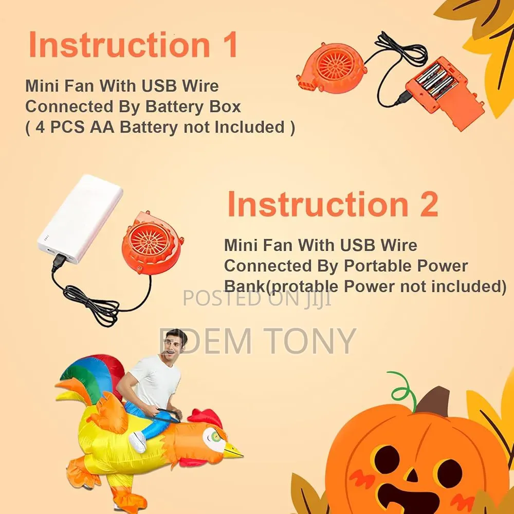 Kooy Inflatable Chicken Costume for Adults