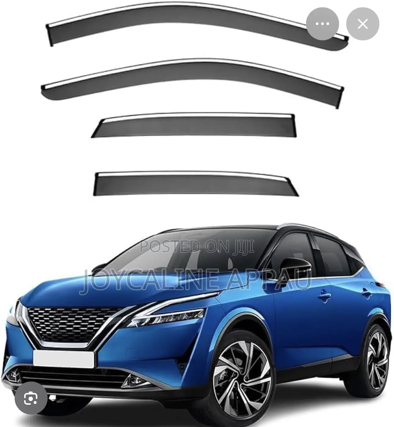 Nissan Qashqai 2016 to 2026 6pcs Window Shade Visor/Rain Guard