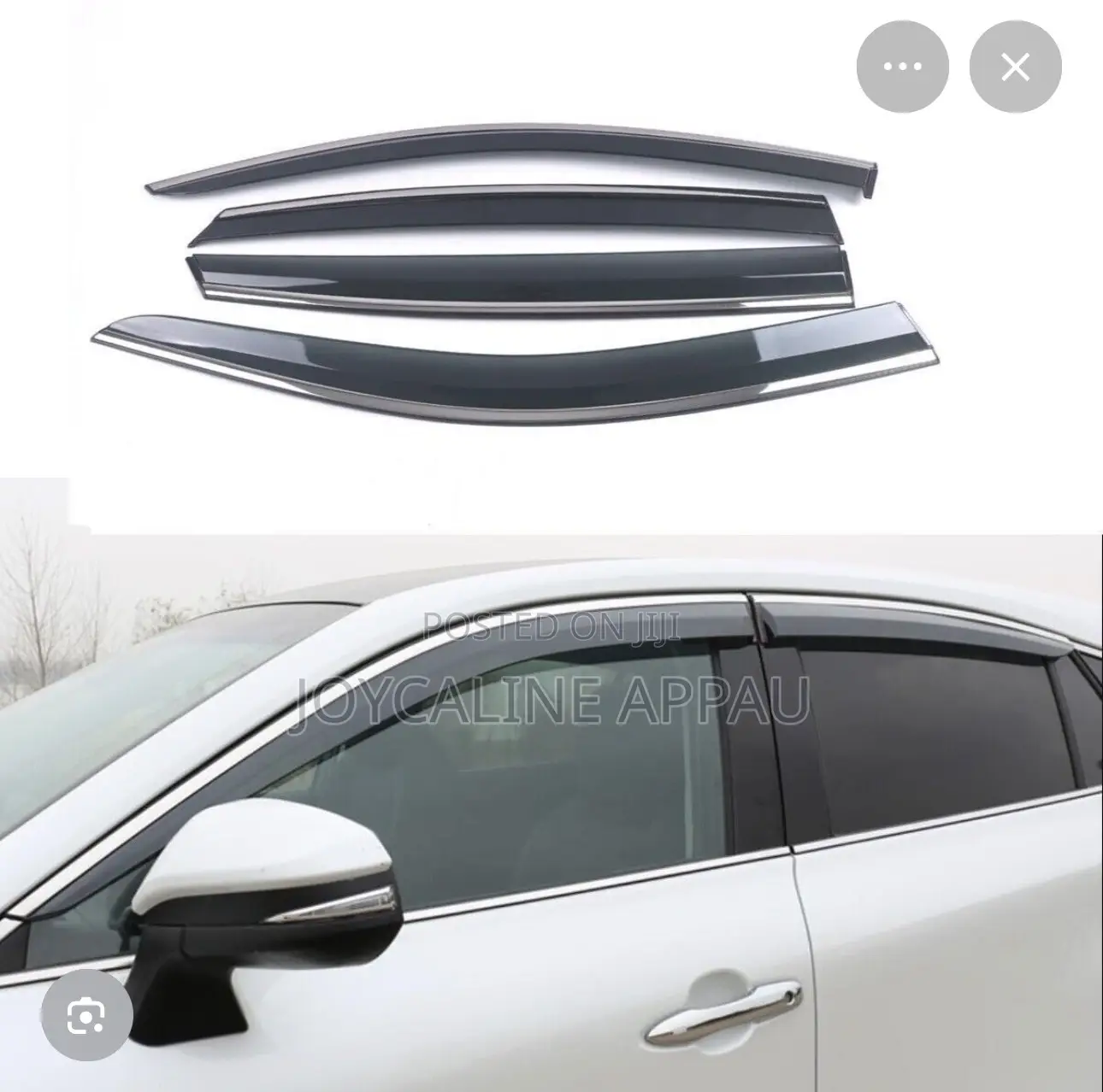 Nissan Qashqai 2016 to 2026 6pcs Window Shade Visor/Rain Guard