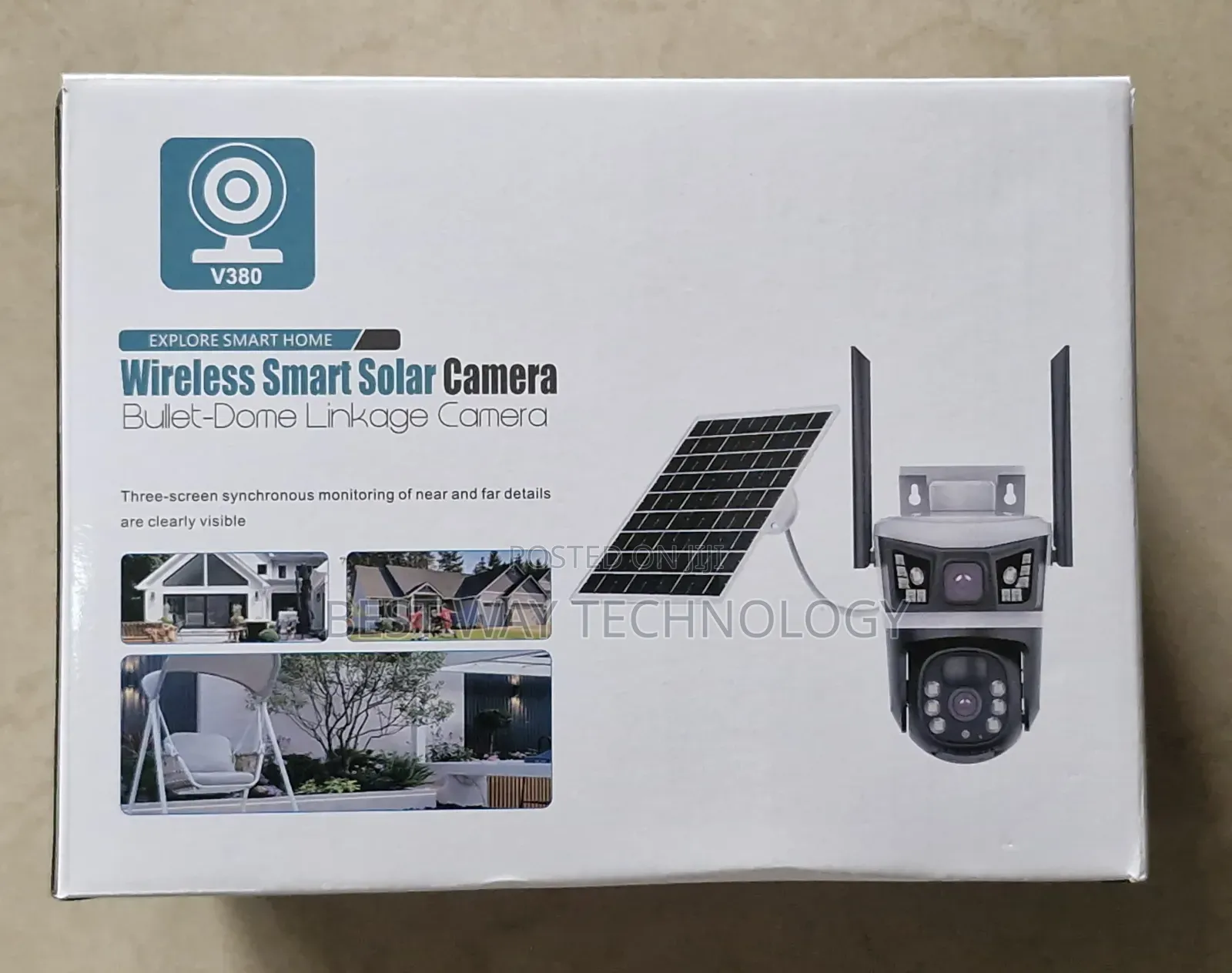 4g PTZ Solar Camera V380 Pro Dual Lens