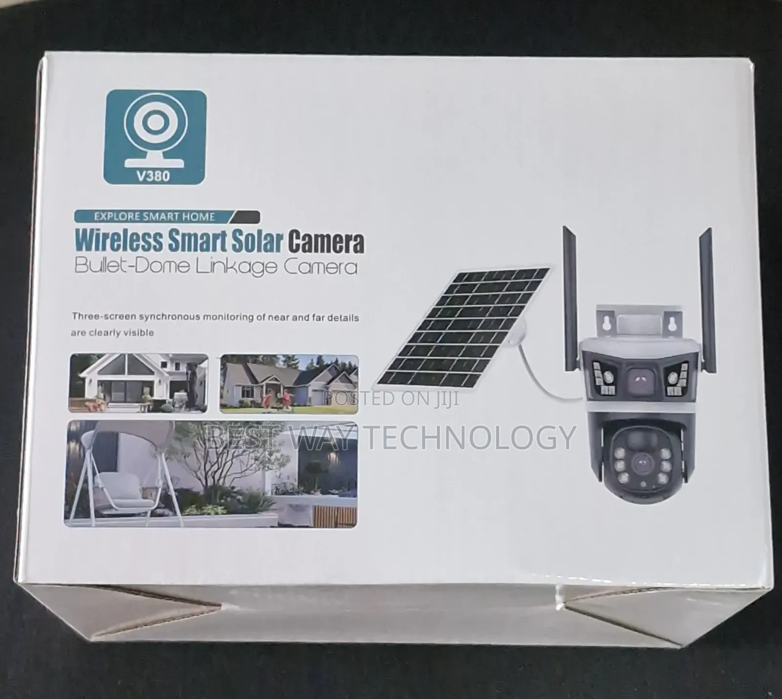 4g PTZ Solar Camera V380 Pro Dual Lens