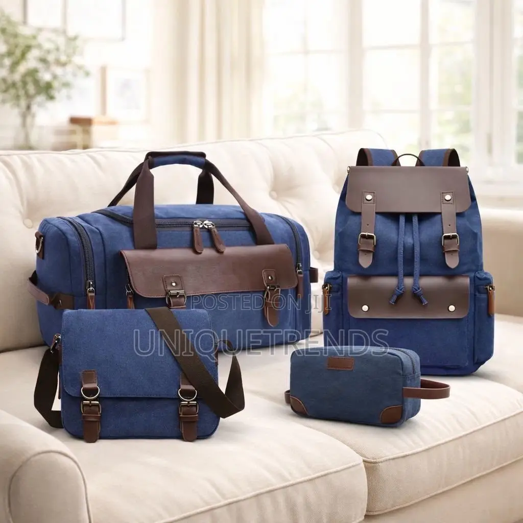 High Quality Canvas Travel Bag Set ( 4-Piece Combo )