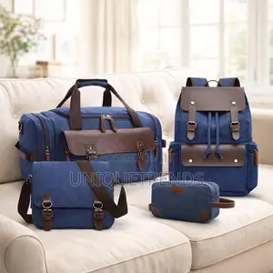 High Quality Canvas Travel Bag Set ( 4-Piece Combo )