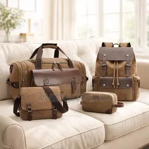 High Quality Canvas Travel Bag Set ( 4-Piece Combo )