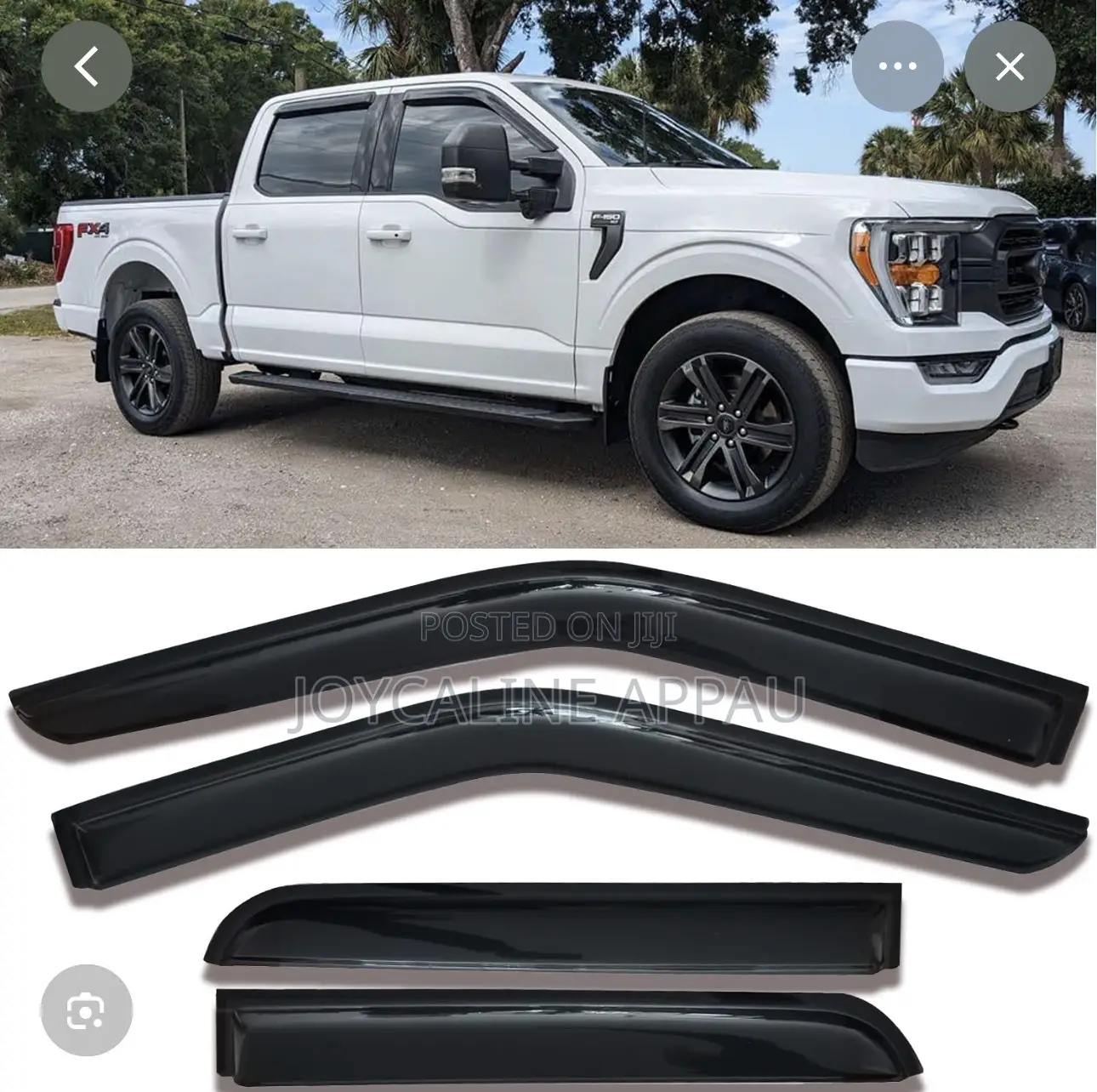 Ford F150/F150,1.5/F50/350/450/550 Door Shade/Rain Guard 2015 to 2026