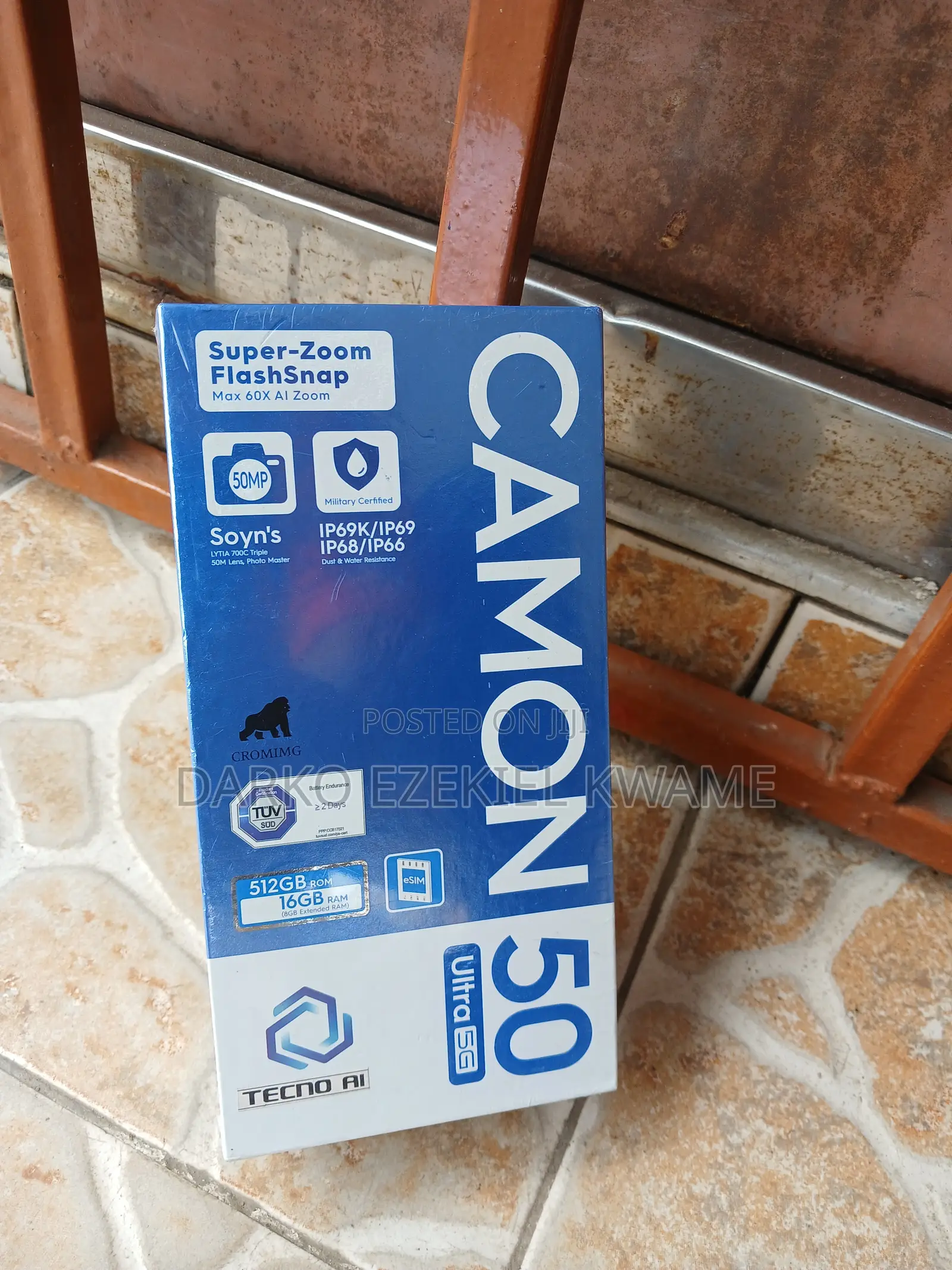 New Tecno Camon 50 Ultra 512 GB Black