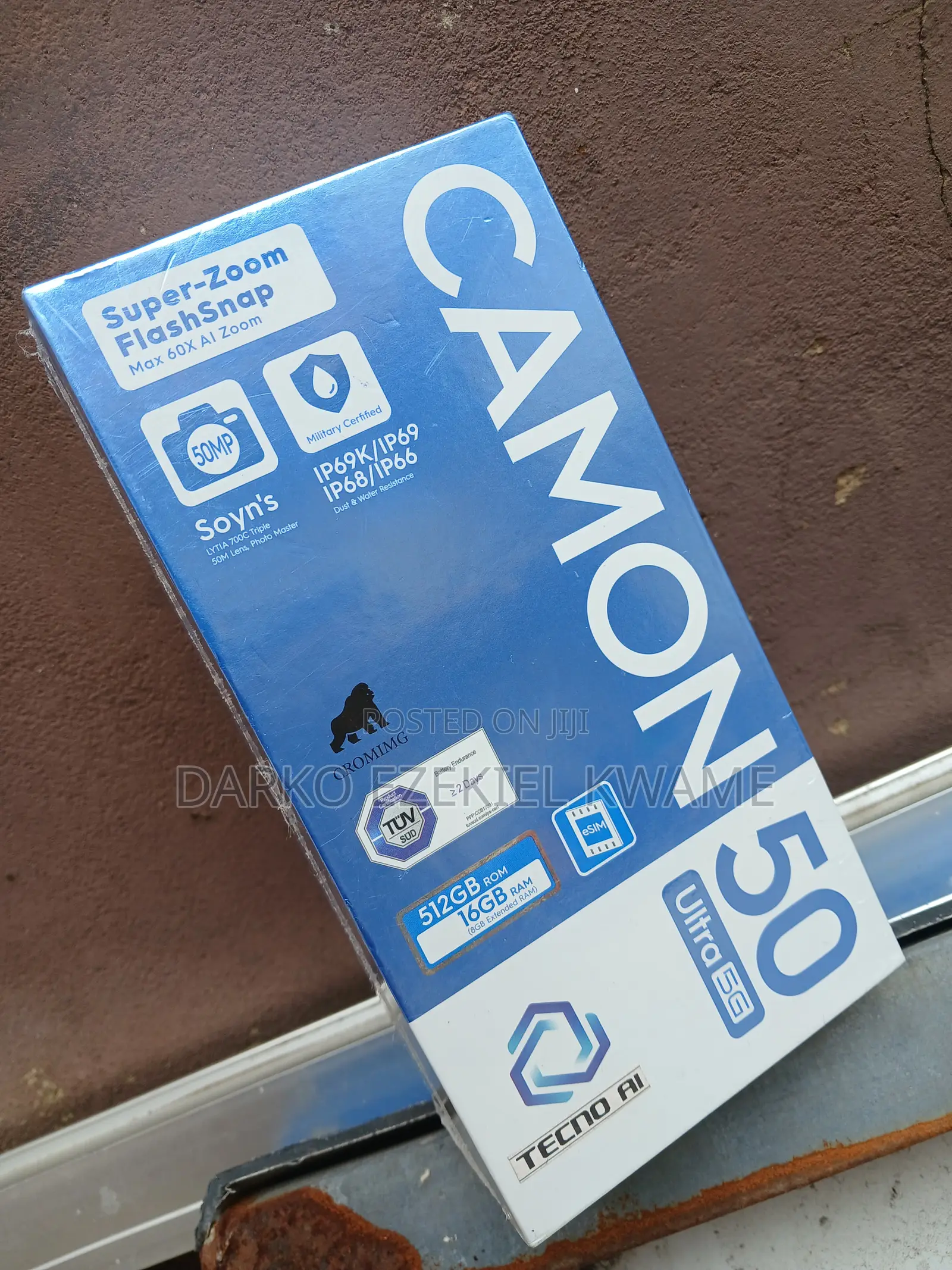New Tecno Camon 50 Ultra 512 GB Black