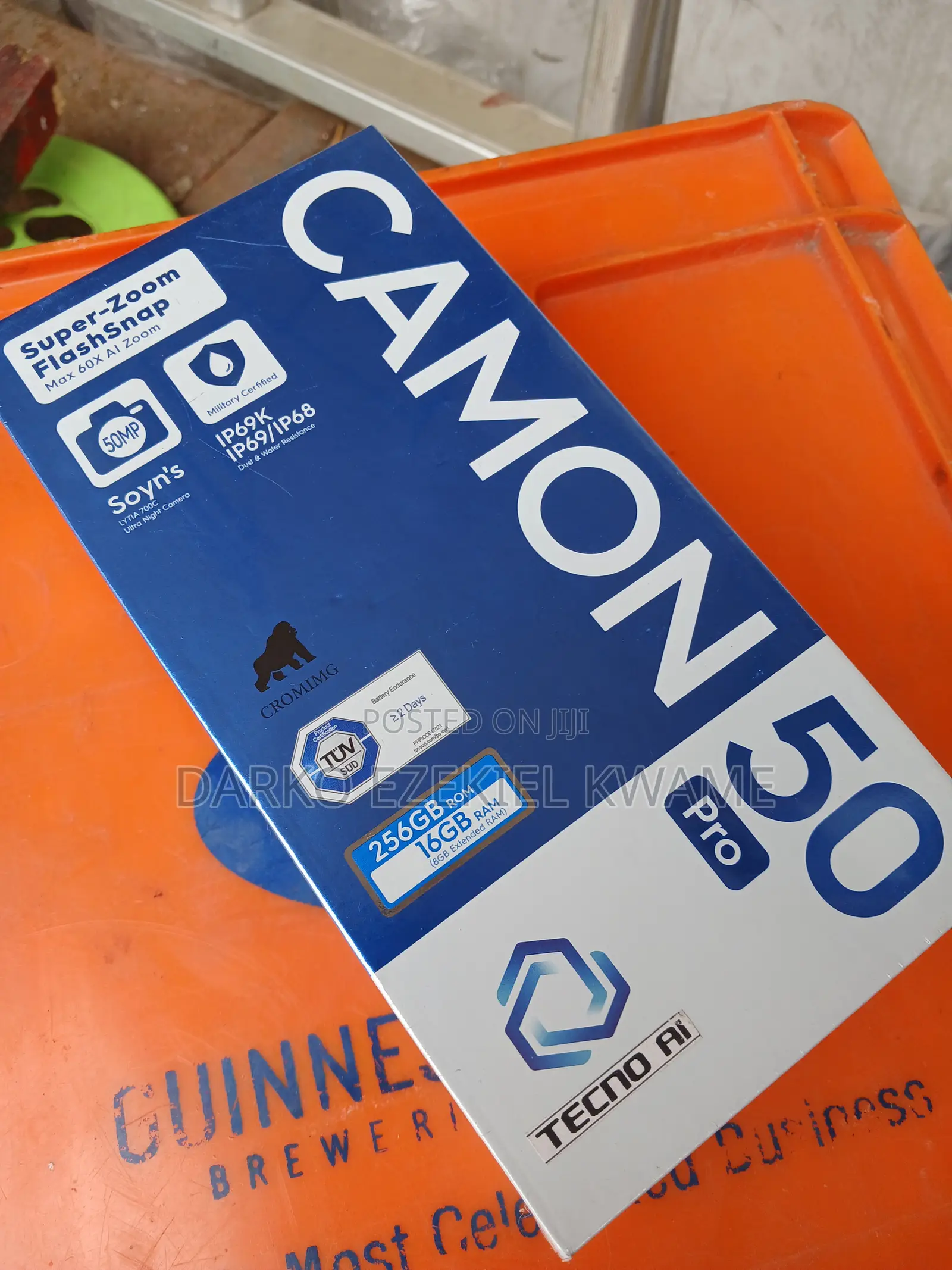 New Tecno Camon 50 Pro 256 GB Gray