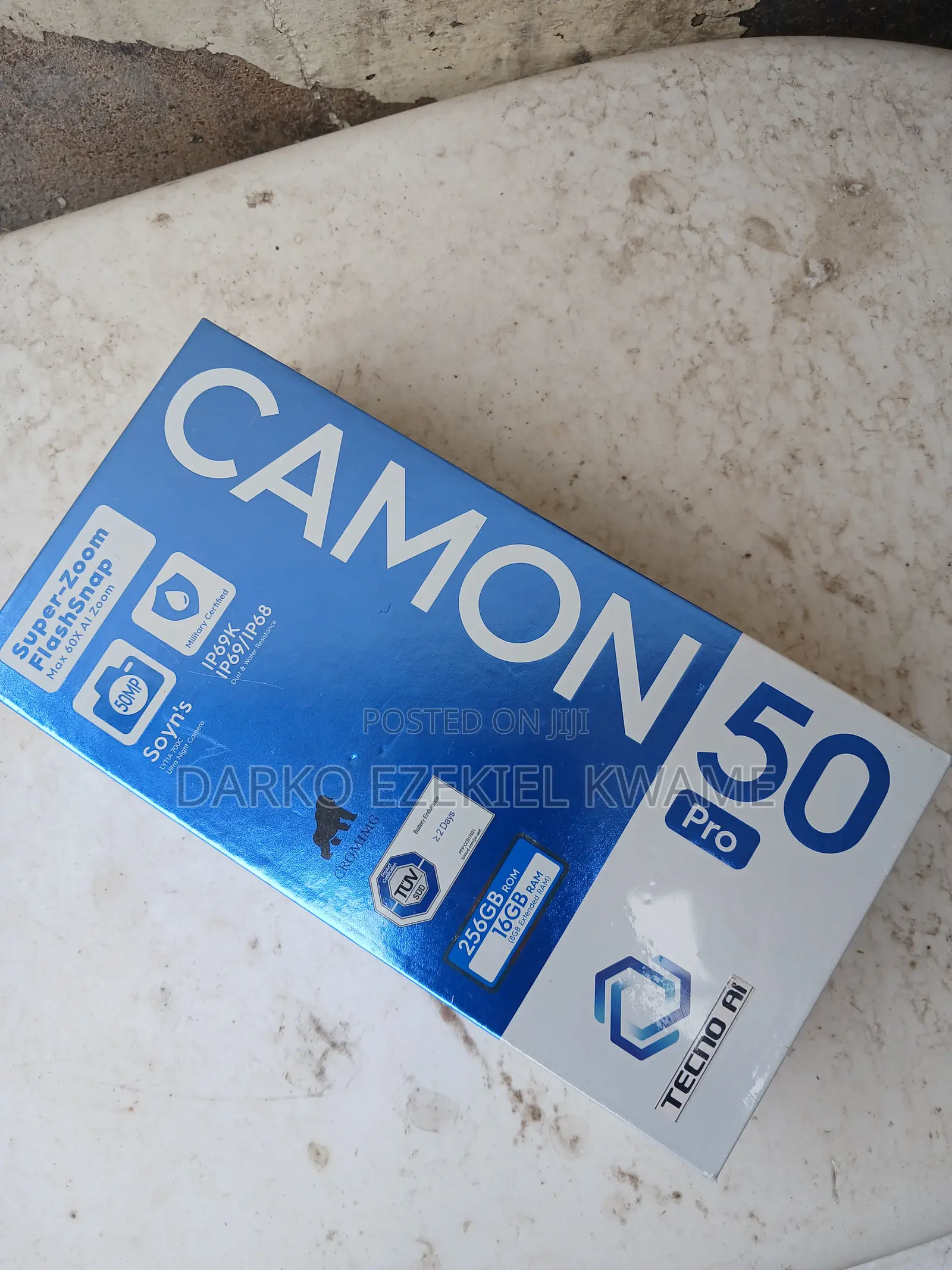 New Tecno Camon 50 Pro 256 GB Gray