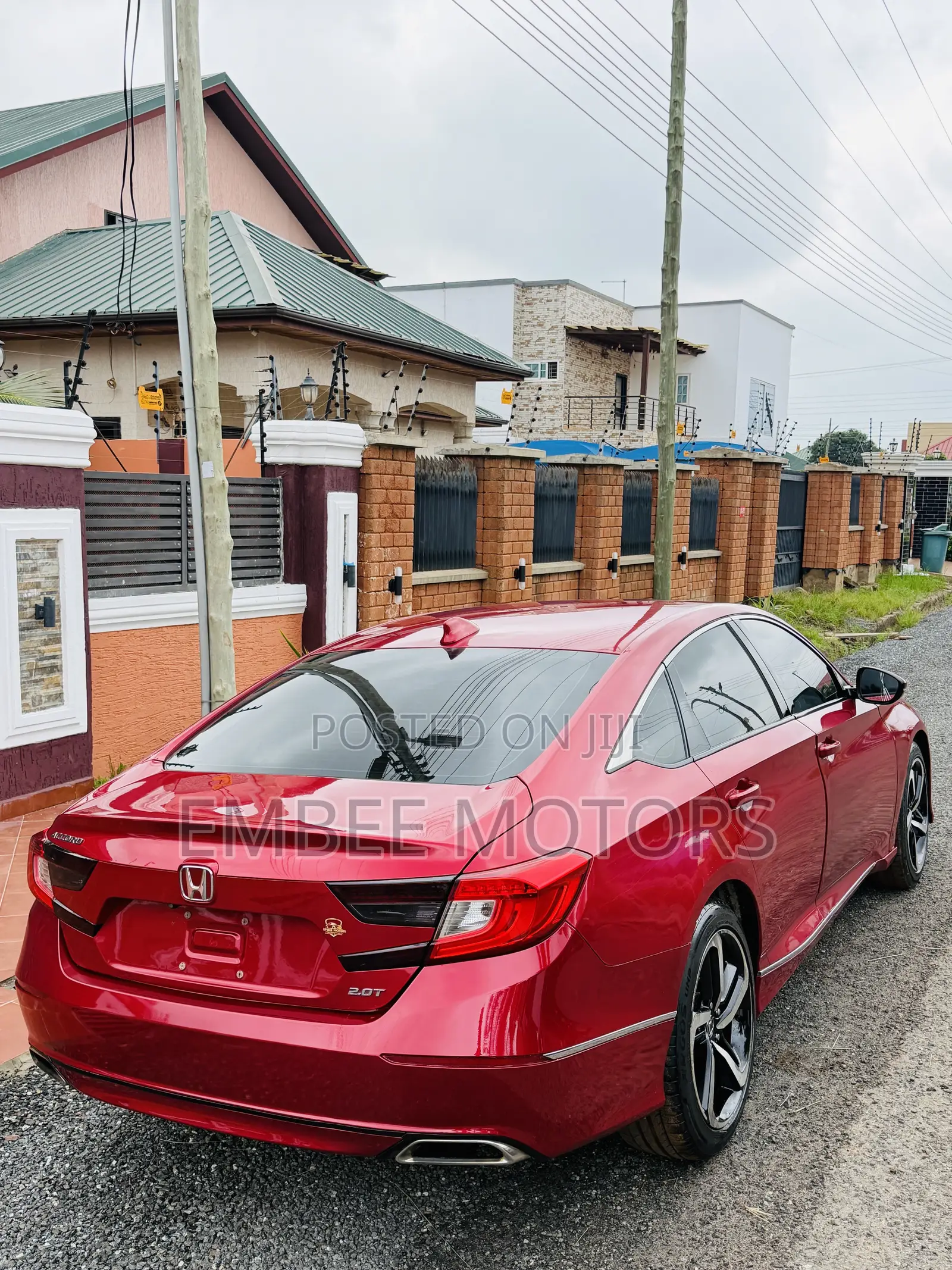 Honda Accord EX-L (2.0L 4cyl Turbo 10A) 2019 Red