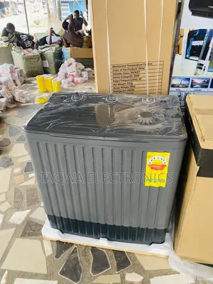 Nasco 11kg Twin Tube Black Gray Washing Machine