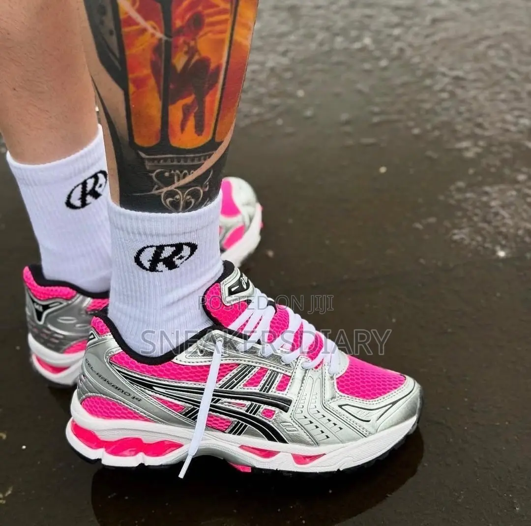 Pink Asics