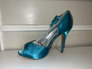 Women’S Shoe Heels Green Floral Side – Diff Types/Sizes- See All Pics