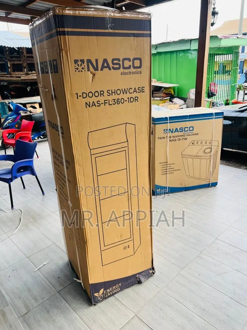 Efficient Nasco 298liters Single Door Display Fridge(Nas-Fl360-1dr) 
