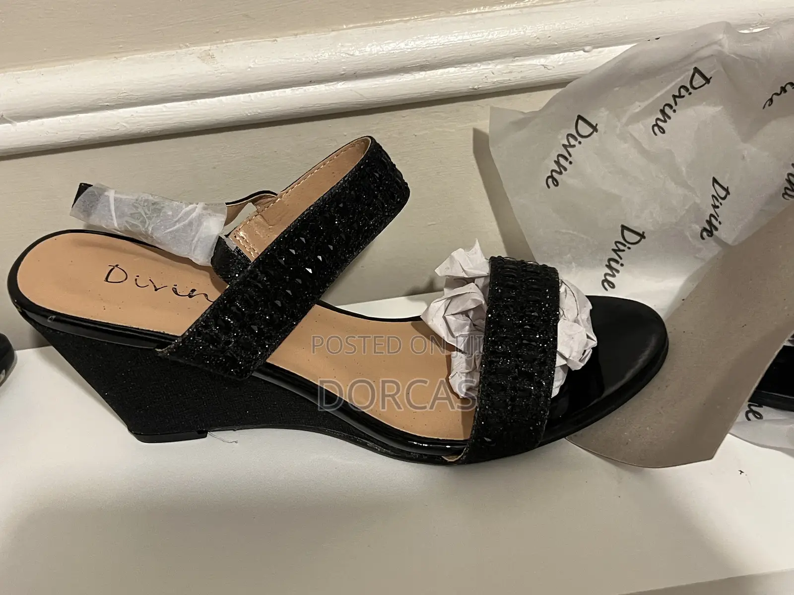 Women’S Shoe Heels Green Floral Side – Diff Types/Sizes- See All Pics