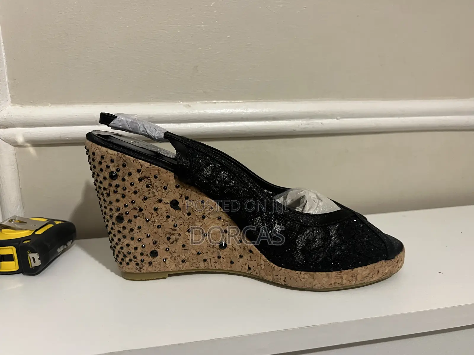Women’S Shoe Heels Green Floral Side – Diff Types/Sizes- See All Pics