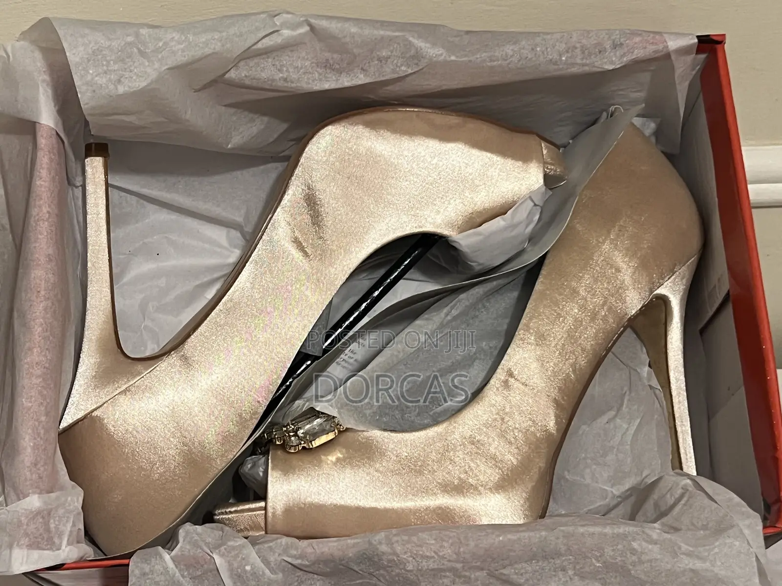 Women’S Shoe Heels Green Floral Side – Diff Types/Sizes- See All Pics
