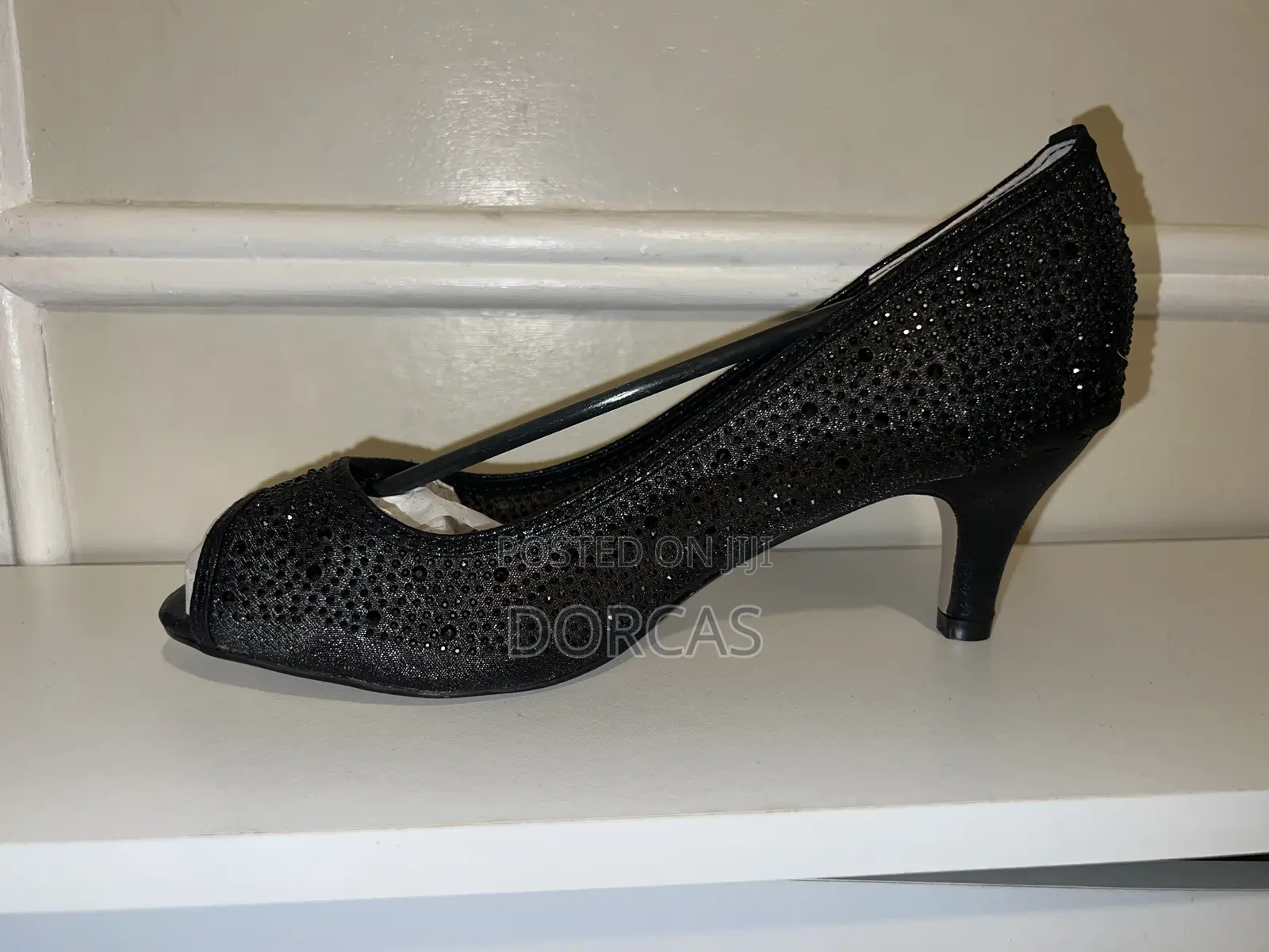 Women’S Shoe Heels Green Floral Side – Diff Types/Sizes- See All Pics