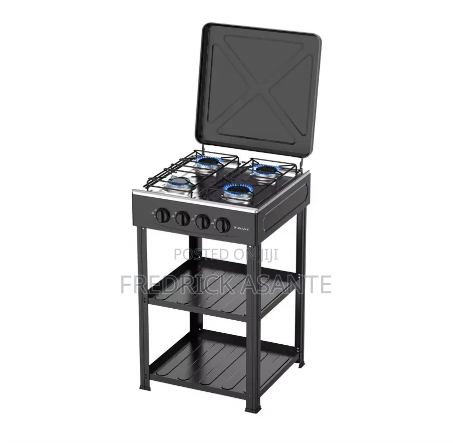 4 Burner Gas Stove With Stand