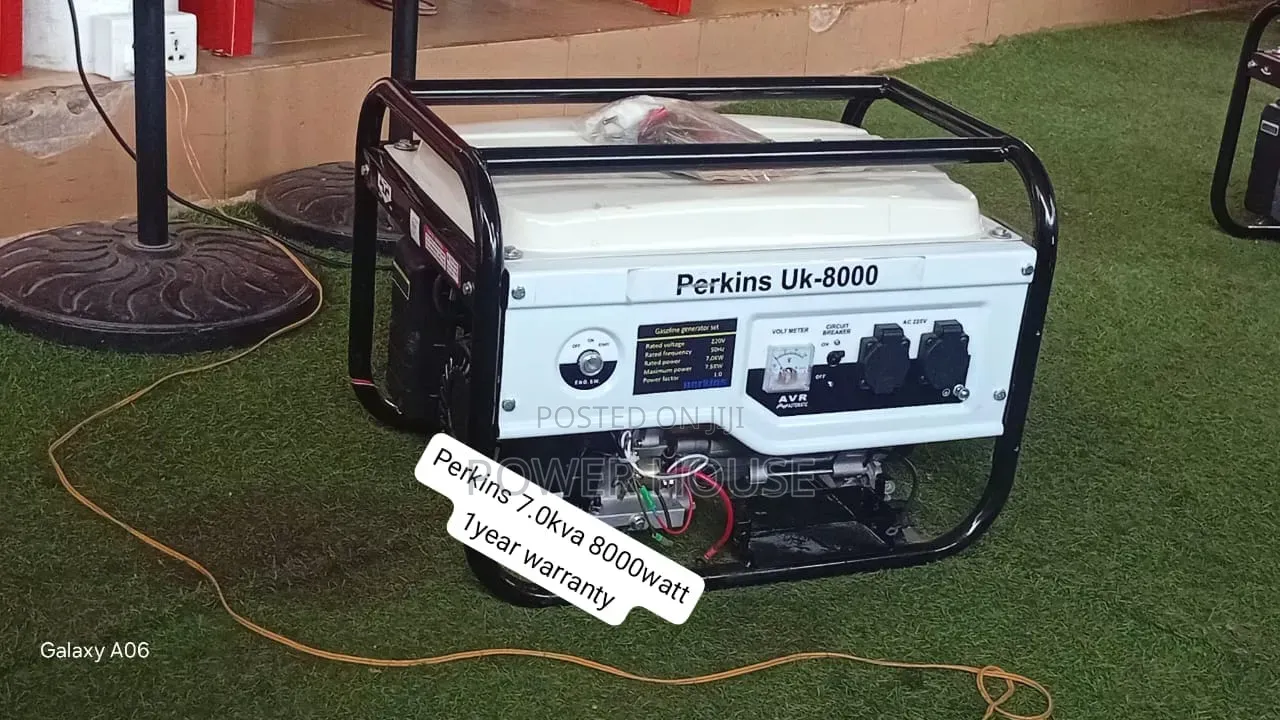 Powerful Perkins 7.0kva 8000w Generator Available 7kva