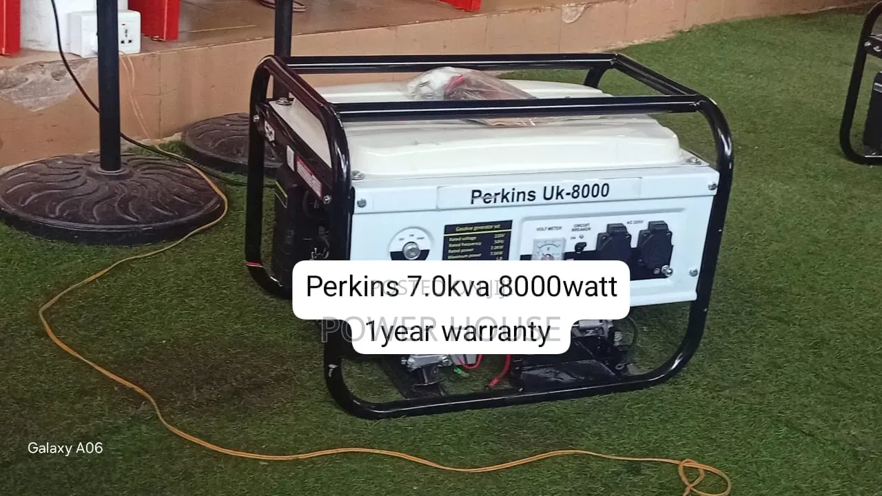 Powerful Perkins 7.0kva 8000w Generator Available 7kva