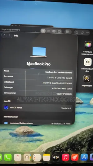 Laptop Apple MacBook Pro 2019 16GB Intel SSD 1T