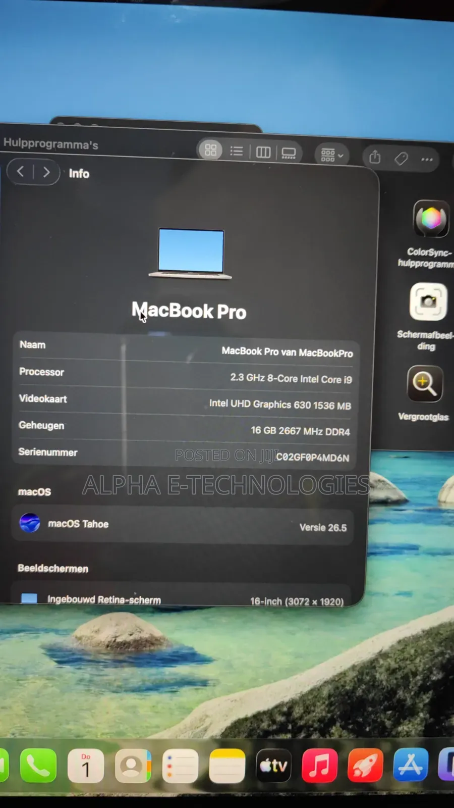 Laptop Apple MacBook Pro 2019 16GB Intel SSD 1T