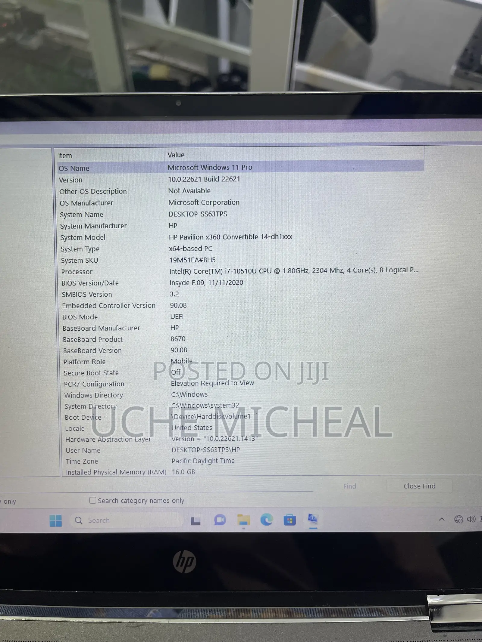 Laptop HP Pavilion x360 14 16GB Intel Core i7 SSD 256GB