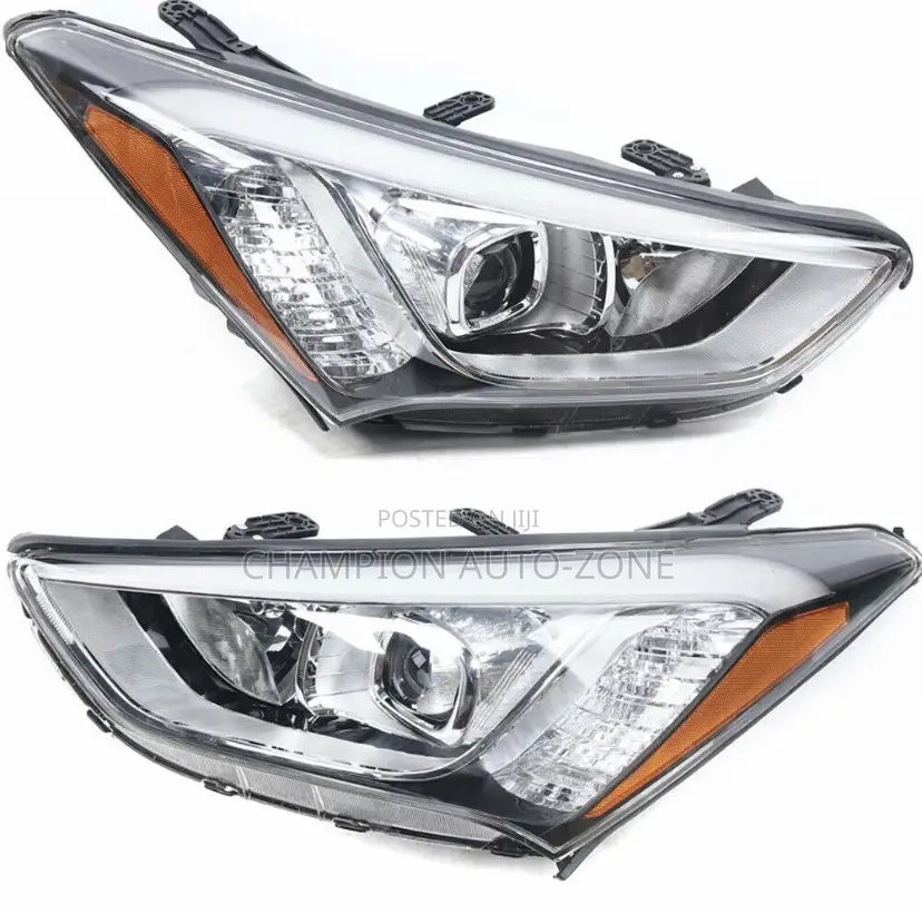 Santa Fe 2013-2014-2015-2016 Full Led Headlight Pair