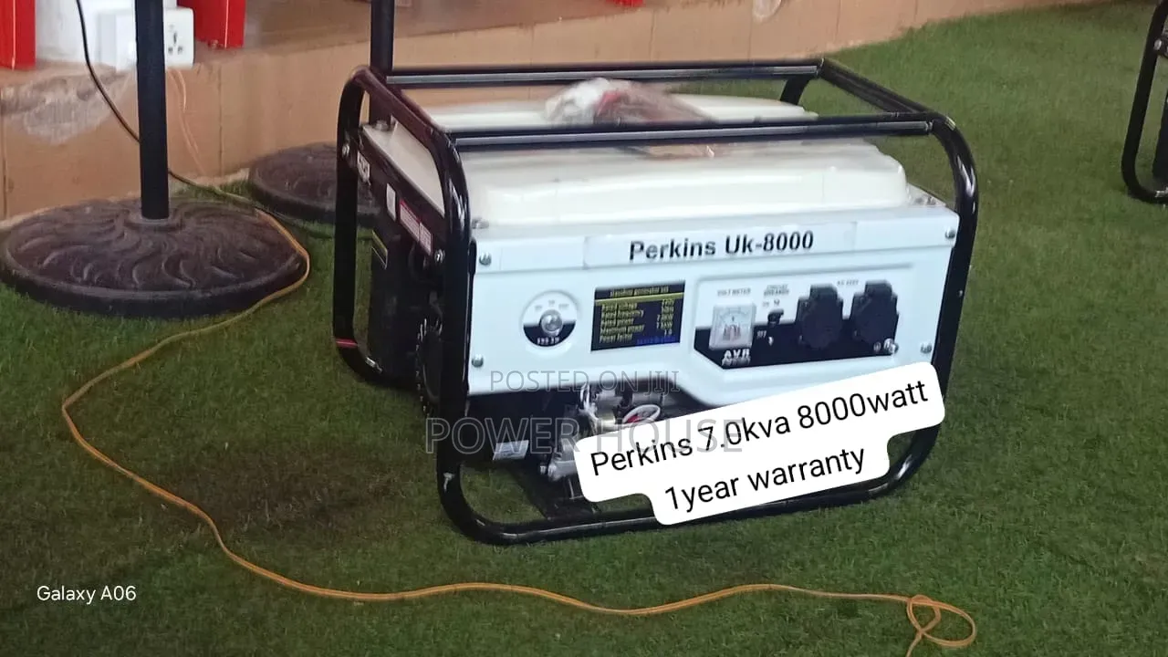 Perkins 7.0kVA 8000W Fuel-Efficient Generator 7.0kva
