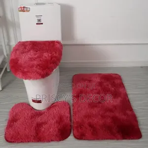 Beautiful Fluffy Toilet Mat