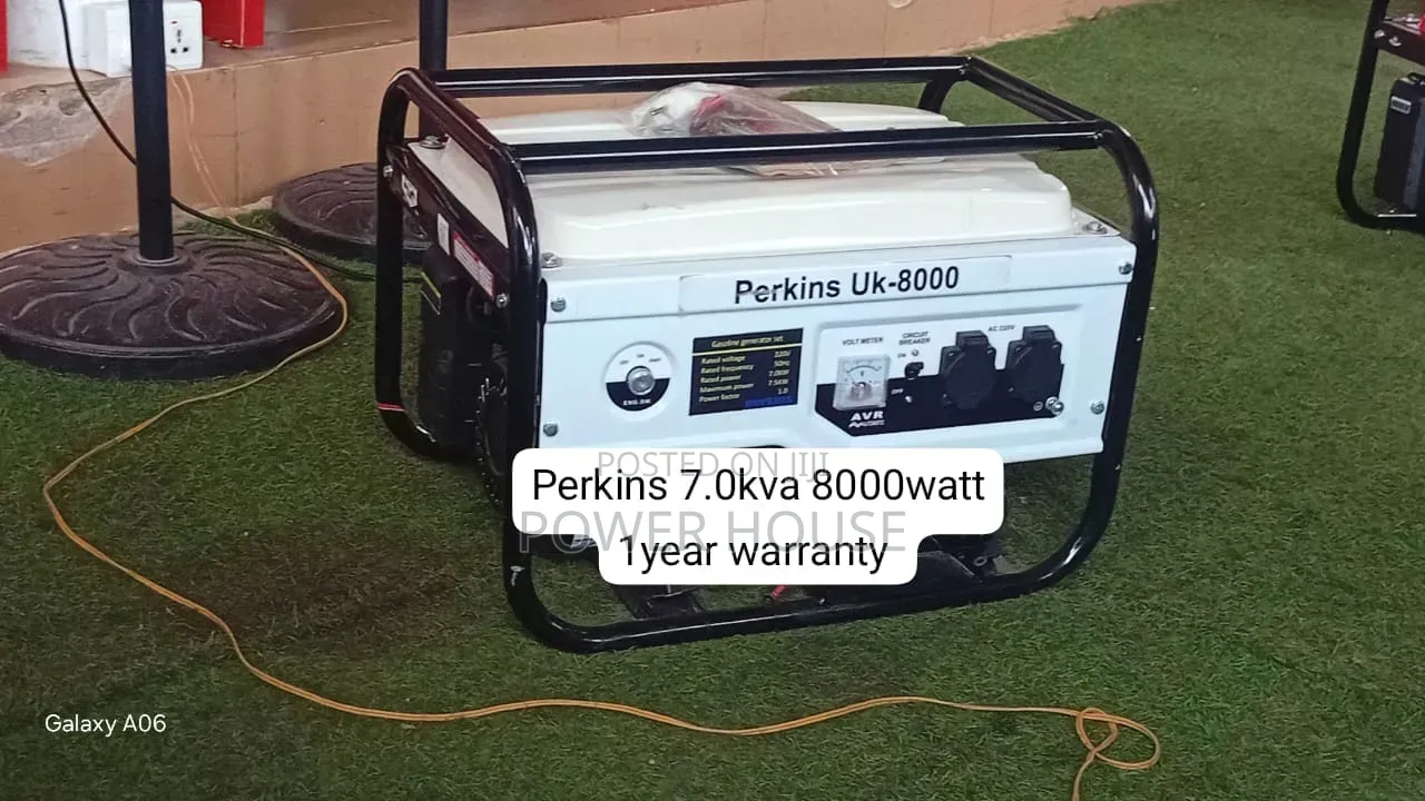 Perkins 7.0kVA 8000W Premium Backup Generator 7.0kva