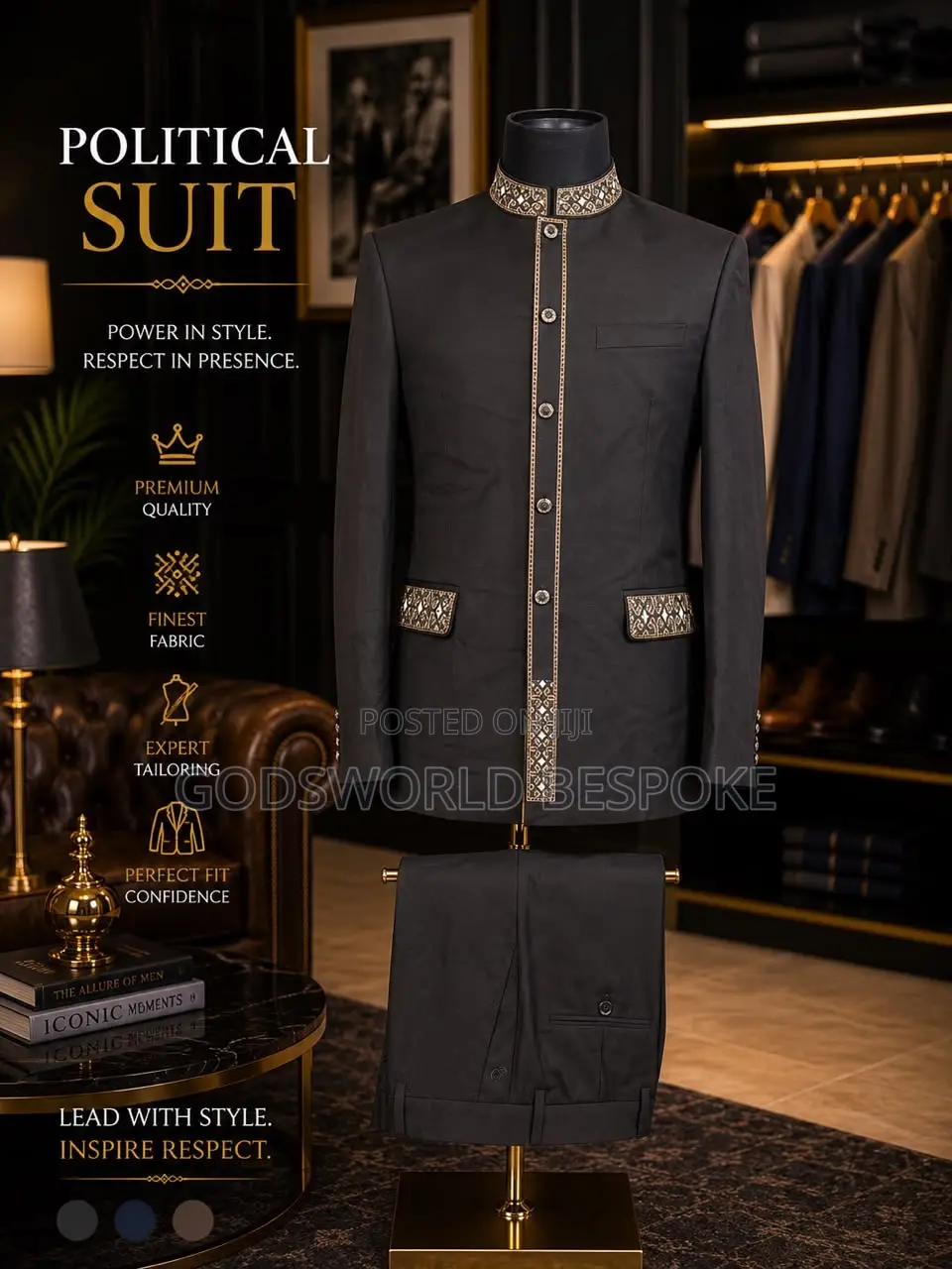 Dark Shade Political Suit