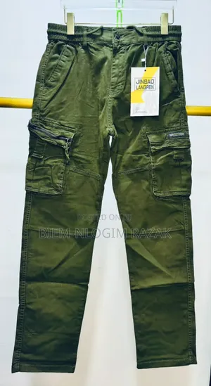 Down Zipped Bumper N Free Leg Cargo Pants Available in Stock