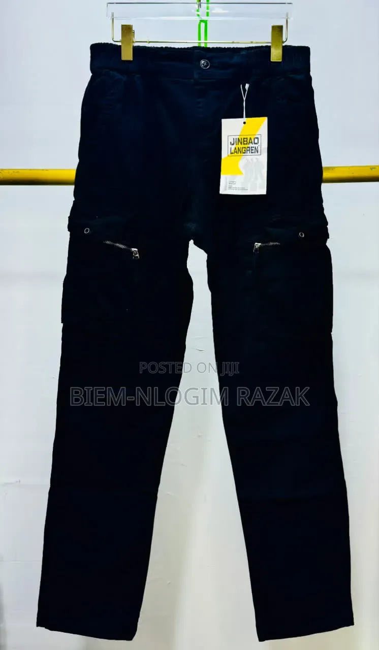 Down Zipped Bumper N Free Leg Cargo Pants Available in Stock